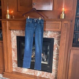 7 For All Mankind “Blair” Straight-Leg Jeans — Size 26 — Dark Blue.